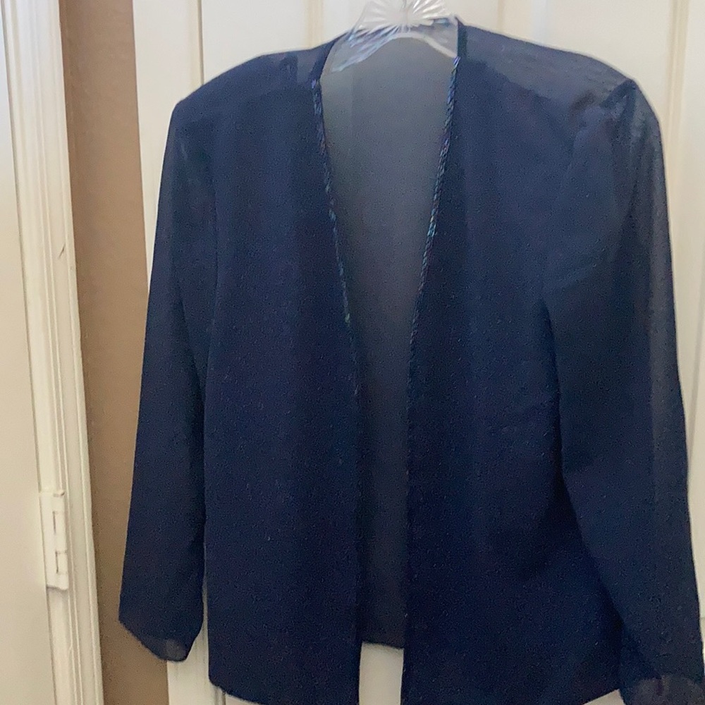 FINAL MARKDOWN R&M Richards bead trim jacket 6p